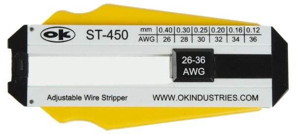 Jonard Tools - 36 to 26 AWG Capacity Precision Wire Stripper - Polycarbonate Handle - Eagle Tool & Supply