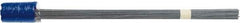Irwin - 3-1/2" High x 2-1/2" Wide, Blue Marking Flag - 21" Overall Height - Eagle Tool & Supply