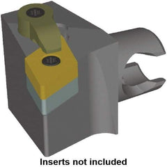 Kennametal - Right Hand Cut, Size KM25, DN.. Insert Compatiblity, Modular Turning & Profiling Cutting Unit Head - 22mm Ctr to Cutting Edge, 30mm Head Length, Series KM Mini - Eagle Tool & Supply