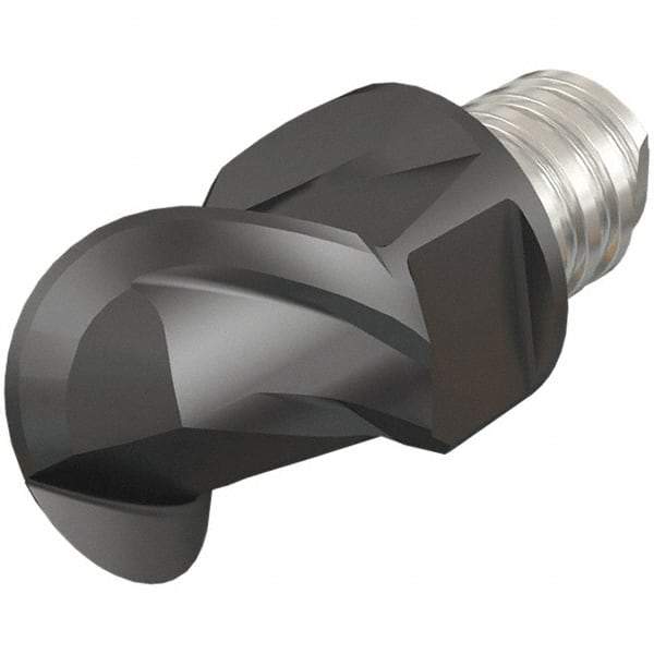 Iscar - MM EBA Grade IC08 Carbide Ball Nose Milling Tip Insert - Uncoated, 2 Flutes, 5/16" Cutting Diam, 0.2" Depth of Cut, 0.39" Extension, 5/32" Cnr Rad, 45° Helix - Eagle Tool & Supply