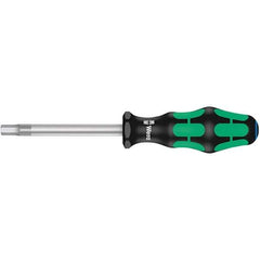 Wera - 6mm Standard Hex Driver - 80mm Blade Length, Ergonomic Cushion Grip Handle, 185mm OAL - Eagle Tool & Supply