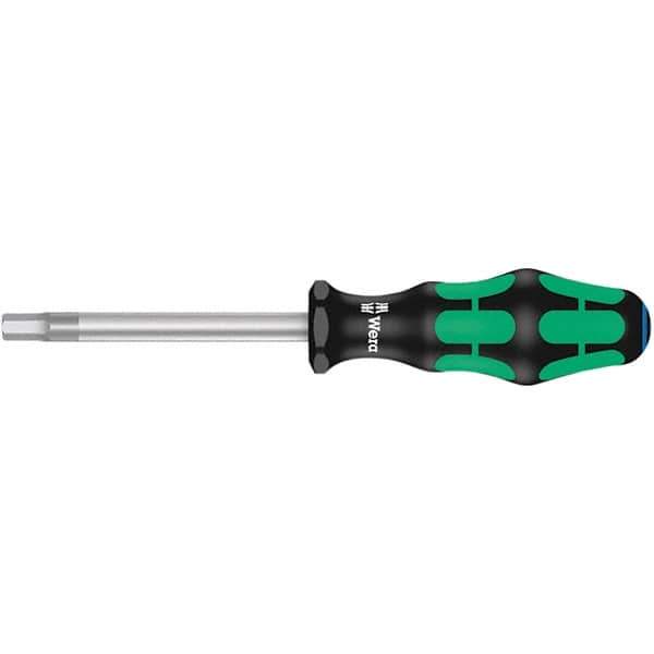 Wera - 5mm Standard Hex Driver - 80mm Blade Length, Ergonomic Cushion Grip Handle, 185mm OAL - Eagle Tool & Supply