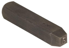 Made in USA - 3/16" Character Size, 9 Character, Heavy Duty Individual Steel Stamp - Steel, Number - Eagle Tool & Supply