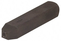 Made in USA - 3/16" Character Size, Q Character, Heavy Duty Individual Steel Stamp - Steel, Letter - Eagle Tool & Supply