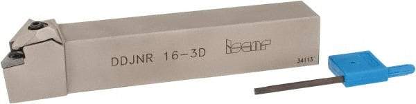 Iscar - DDJN, Right Hand Cut, 93° Lead Angle, 1" Shank Height x 1" Shank Width, Negative Rake Indexable Turning Toolholder - 6" OAL, DN..33. Insert Compatibility, Series Isoturn - Eagle Tool & Supply