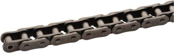 U.S. Tsubaki - 1-1/4" Pitch, ANSI 100, Heavy Series Roller Chain - Chain No. 100H, 5,510 Lb. Capacity, 10 Ft. Long, 3/4" Roller Diam, 3/4" Roller Width - Eagle Tool & Supply