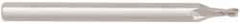 Niagara Cutter - 0.028", 0.042" LOC, 1/8" Shank Diam, 1-1/2" OAL, 2 Flute, Solid Carbide Square End Mill - Single End, Uncoated, Spiral Flute, Centercutting, Right Hand Cut, Right Hand Flute, Series MES230 - Eagle Tool & Supply