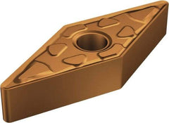 Sandvik Coromant - VNMG332 MM Grade 1125 Carbide Turning Insert - TiAlN/AlCr2O3 Finish, 35° Diamond, 3/8" Inscr Circle, 3/16" Thick, 1/32" Corner Radius - Eagle Tool & Supply