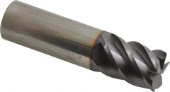 Niagara Cutter - 3/4", 5 Flute, Single End, Solid Carbide, 0.02" Corner Radius End Mill - 3" OAL, 45° Helix, Right Hand Flute, 1" LOC, Right Hand Cut - Eagle Tool & Supply