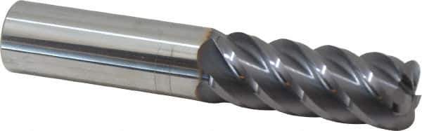 Niagara Cutter - 5/8", 5 Flute, Single End, Solid Carbide, 1/8" Corner Radius End Mill - 3-1/2" OAL, 45° Helix, Right Hand Flute, 1-5/8" LOC, Right Hand Cut - Eagle Tool & Supply