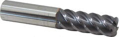 Niagara Cutter - 5/8", 5 Flute, Single End, Solid Carbide, 1/8" Corner Radius End Mill - 3-1/2" OAL, 45° Helix, Right Hand Flute, 1-5/8" LOC, Right Hand Cut - Eagle Tool & Supply