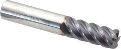 Niagara Cutter - 1/2", 5 Flute, Single End, Solid Carbide, 0.06" Corner Radius End Mill - 3" OAL, 45° Helix, Right Hand Flute, 1-1/4" LOC, Right Hand Cut - Eagle Tool & Supply
