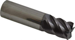 Niagara Cutter - 3/4", 5 Flute, Single End, Solid Carbide, 0.03" Corner Radius End Mill - 3" OAL, 45° Helix, Right Hand Flute, 1" LOC, Right Hand Cut - Eagle Tool & Supply