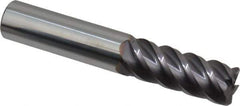 Niagara Cutter - 1/2", 5 Flute, Single End, Solid Carbide, 0.045" Corner Radius End Mill - 3" OAL, 45° Helix, Right Hand Flute, 1-1/4" LOC, Right Hand Cut - Eagle Tool & Supply