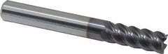 Niagara Cutter - 5/16", 5 Flute, Single End, Solid Carbide, 0.015" Corner Radius End Mill - 2-1/2" OAL, 45° Helix, Right Hand Flute, 13/16" LOC, Right Hand Cut - Eagle Tool & Supply