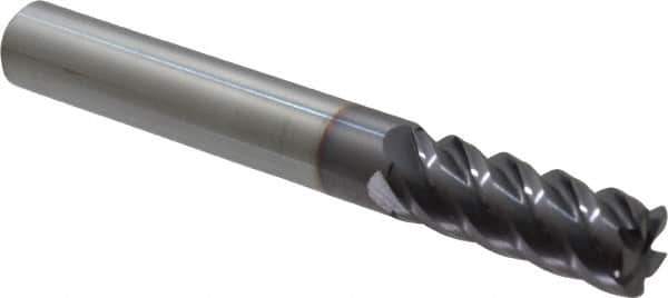 Niagara Cutter - 5/16", 5 Flute, Single End, Solid Carbide, 0.03" Corner Radius End Mill - 2-1/2" OAL, 45° Helix, Right Hand Flute, 13/16" LOC, Right Hand Cut - Eagle Tool & Supply