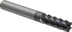 Niagara Cutter - 5/16", 5 Flute, Single End, Solid Carbide, 0.03" Corner Radius End Mill - 2-1/2" OAL, 45° Helix, Right Hand Flute, 13/16" LOC, Right Hand Cut - Eagle Tool & Supply