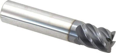 Niagara Cutter - 1/2", 5 Flute, Single End, Solid Carbide, 0.015" Corner Radius End Mill - 2-1/2" OAL, 45° Helix, Right Hand Flute, 5/8" LOC, Right Hand Cut - Eagle Tool & Supply