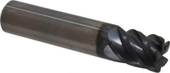 Niagara Cutter - 1/2", 5 Flute, Single End, Solid Carbide, 0.045" Corner Radius End Mill - 2-1/2" OAL, 45° Helix, Right Hand Flute, 5/8" LOC, Right Hand Cut - Eagle Tool & Supply