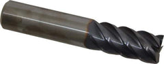 Niagara Cutter - 3/4", 5 Flute, Single End, Solid Carbide, 0.015" Corner Radius End Mill - 4" OAL, 45° Helix, Right Hand Flute, 1-5/8" LOC, Right Hand Cut - Eagle Tool & Supply