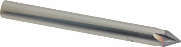 Niagara Cutter - 1/4" Diam 4 Flute Single End Solid Carbide Chamfer Mill - Eagle Tool & Supply