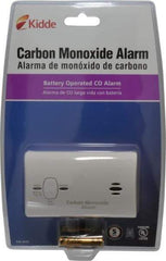 Kidde - CO Alarm - 85 dB Decibel Rating, AA Battery Included, Wall or Ceiling Mount, Electrochemical Sensor - Eagle Tool & Supply
