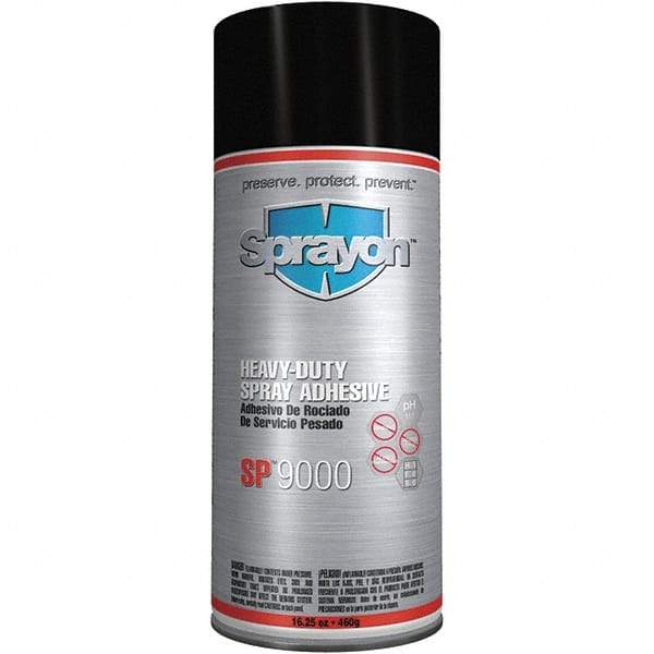 Krylon - 16.25 oz Aerosol White Spray Adhesive - High Tack, 170°F Heat Resistance, High Strength Bond, Flammable, Series SP9000 - Eagle Tool & Supply