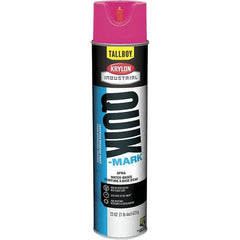 Krylon - 25 fl oz Pink Marking Paint - 35 to 71 Sq Ft Coverage, Water-Based Formula - Eagle Tool & Supply