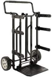 DeWALT - 175 Lb Capacity 37-5/8" OAH DS Carrier - 16-1/2 x 11-1/2" Base Plate, Swept Back, Continuous Handle, Steel/Plastic/Rubber, Rubber Wheels - Eagle Tool & Supply