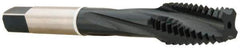 Accupro - M12x1.50 4 Flute Modified Bottoming Spiral Flute Tap - Vanadium High Speed Steel, Nitride Finish, 86mm OAL, Right Hand Flute, Right Hand Thread, D6 - Eagle Tool & Supply
