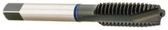 Accupro - #8-36, 3 Flute, Oxide Finish, Vanadium High Speed Steel Spiral Point Tap - Plug Chamfer, Right Hand Thread, 2-1/8" OAL, 13mm Thread Length, 4.267mm Shank Diam - Exact Industrial Supply