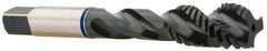 Accupro - #4-40 2 Flute 2B/3B Modified Bottoming Spiral Flute Tap - Vanadium High Speed Steel, Oxide Finish, 1-7/8" OAL, Right Hand Flute, Right Hand Thread, H2 - Exact Industrial Supply