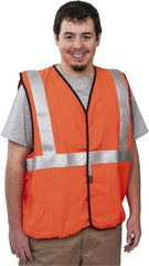 OccuNomix - Size 2XL Flame Resistant/Retardant Orange Solid General Purpose Vest - 48 to 50" Chest, ANSI 107-2015, ASTM F1506, ATPV=5.4 cal/Sq cm, NFPA 70E/HRC=1, Hook & Loop Closure, 1 Pocket, Modacrylic/Aramid Blend - Eagle Tool & Supply