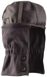 OccuNomix - Navy Blue/Black, Underneath Hard Hat Winter Liner - Long Neck Length, 2 Layer - Eagle Tool & Supply