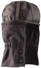 OccuNomix - Navy Blue/Black, Underneath Hard Hat Winter Liner - Long Neck Length, 2 Layer - Eagle Tool & Supply