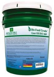 Renewable Lubricants - 5 Gal Pail, Mineral Gear Oil - 23°F to 250°F, 382 St Viscosity at 40°C, 49 St Viscosity at 100°C, ISO 460 - Eagle Tool & Supply