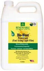 Renewable Lubricants - 1 Gal Bottle Thin Oily Film Penetrant/Lubricant - -22°F to 208°F - Eagle Tool & Supply