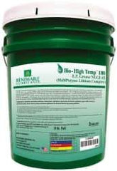 Renewable Lubricants - 35 Lb Pail Biobased Extreme Pressure Grease - Green, Extreme Pressure & High Temperature, 285°F Max Temp, NLGIG 2, - Eagle Tool & Supply