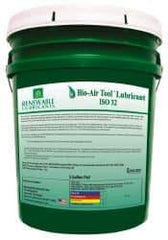 Renewable Lubricants - 5 Gal Pail, ISO 32, Air Tool Oil - -22°F to 250°, 29.33 Viscosity (cSt) at 40°C, 7.34 Viscosity (cSt) at 100°C, Series Bio-Air - Eagle Tool & Supply