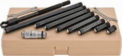 Mitutoyo - 1-1/2 to 12 Inch Range, Mechanical Inside Tubular Micrometer - 0.001 Inch Graduation, 0.00012+m+0.00004xR/20 Inch Accuracy - Eagle Tool & Supply