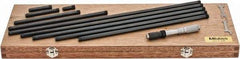 Mitutoyo - 4 to 40 Inch Range, Mechanical Inside Tubular Micrometer - 0.001 Inch Graduation, 0.00012+m+0.00004xR/20 Inch Accuracy - Eagle Tool & Supply