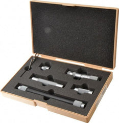 Mitutoyo - 4 to 20 Inch Range, Mechanical Inside Tubular Micrometer - 0.001 Inch Graduation, 0.00012+m+0.00004xR/20 Inch Accuracy - Eagle Tool & Supply