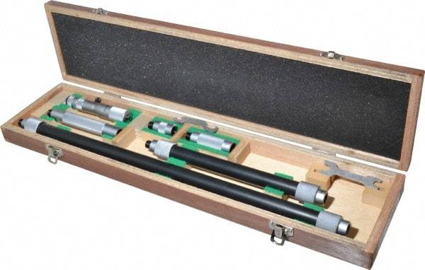 Mitutoyo - 4 to 36 Inch Range, Mechanical Inside Tubular Micrometer - 0.001 Inch Graduation, 0.00012+m+0.00004xR/20 Inch Accuracy - Eagle Tool & Supply