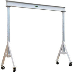 Vestil - 6,000 Lb Load Capacity, Aluminum Gantry Crane - 15' Span - Eagle Tool & Supply
