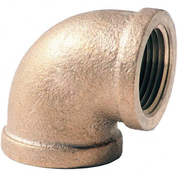 Merit Brass - Brass & Chrome Pipe Fittings Type: 90 Elbow Fitting Size: 2-1/2 - Eagle Tool & Supply