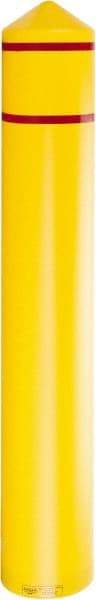 Eagle - 9-3/8" Wide x 9-3/8" Deep x 57" High, 8" Bumper Post Sleeve - Yellow, HDPE, 8 Lb, Smooth Surface - Eagle Tool & Supply