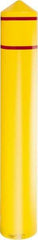 Eagle - 9-3/8" Wide x 9-3/8" Deep x 57" High, 8" Bumper Post Sleeve - Yellow, HDPE, 8 Lb, Smooth Surface - Eagle Tool & Supply