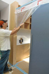 TRIMACO - Medium Weight HDPE Plastic Masking Film - 90' x 6', 0.0004" Thick, Translucent - Eagle Tool & Supply
