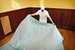 TRIMACO - Medium Weight Coated Sontara Drop Cloth - 12' x 9', 0.001" Thick, One Tuff Professional Grade - Eagle Tool & Supply