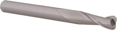 Accupro - 1/4", 2 Flute, Single End, Solid Carbide, 0.06" Corner Radius End Mill - 2-1/2" OAL, 30° Helix, Right Hand Flute, 3/4" LOC, Right Hand Cut - Eagle Tool & Supply